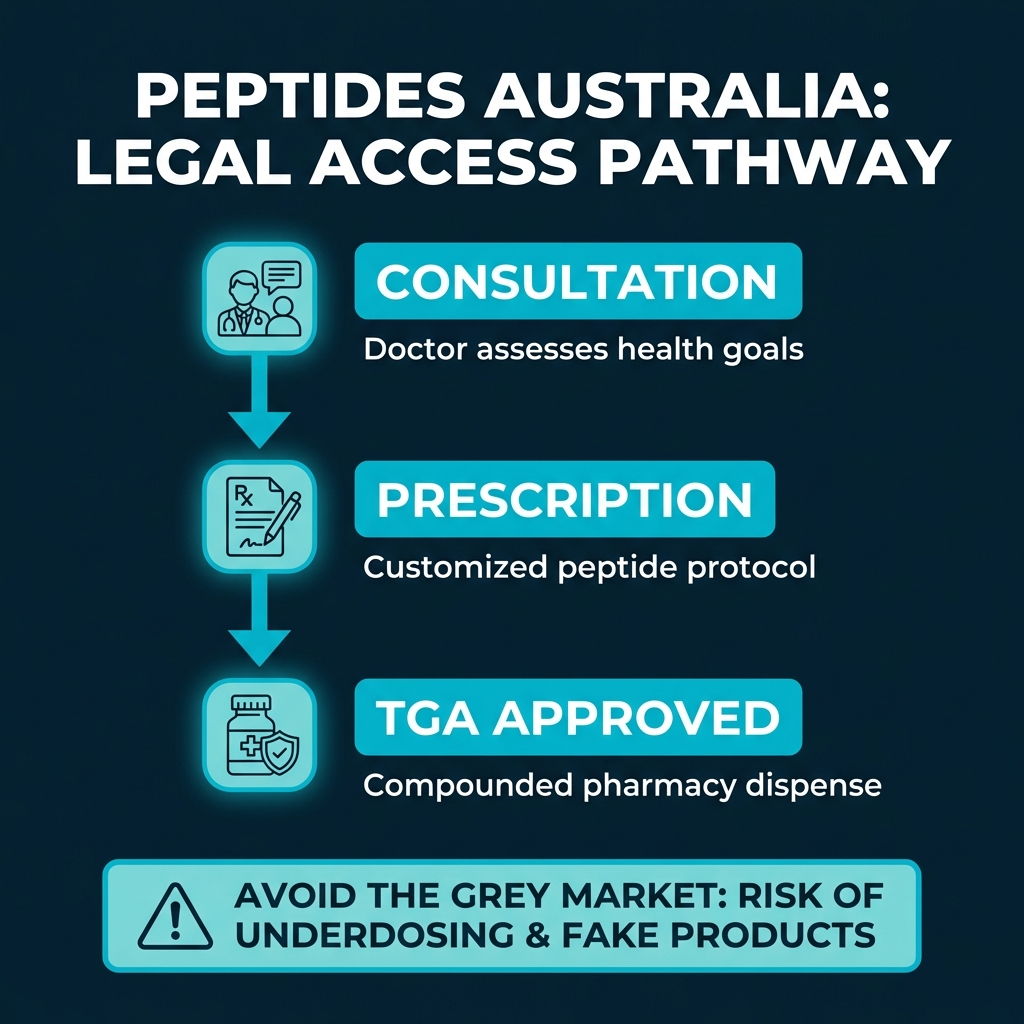 peptides australia infographic with key statistics