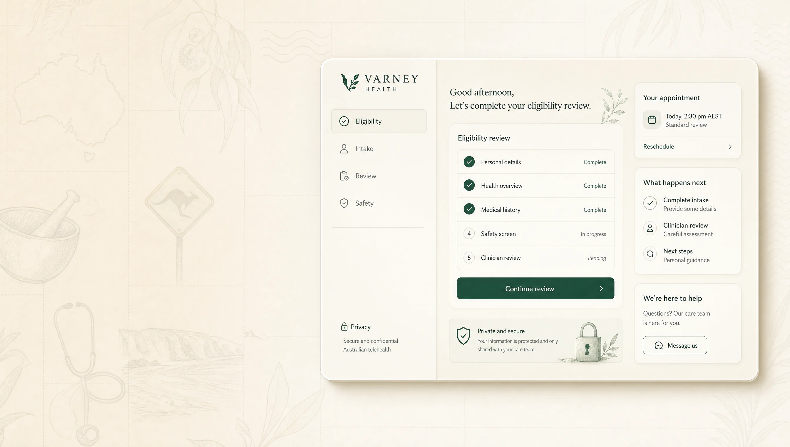 Feisty-style Varney Health eligibility dashboard concept generated in Higgsfield